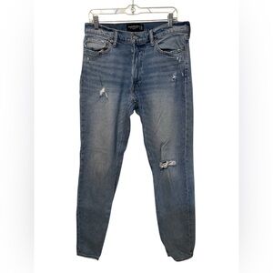 Abercrombie &‎ Fitch Vintage Stretch 90’s Slim Fit Light Wash Denim Men’s 33X34